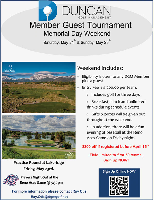 Member Guest Golf Tourney